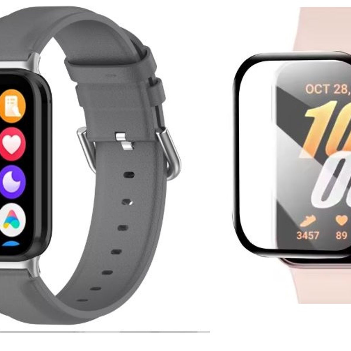 GENERICO - Correa compatible de cuero Smart Band 9 Pro 8 Pro para Xiaomi