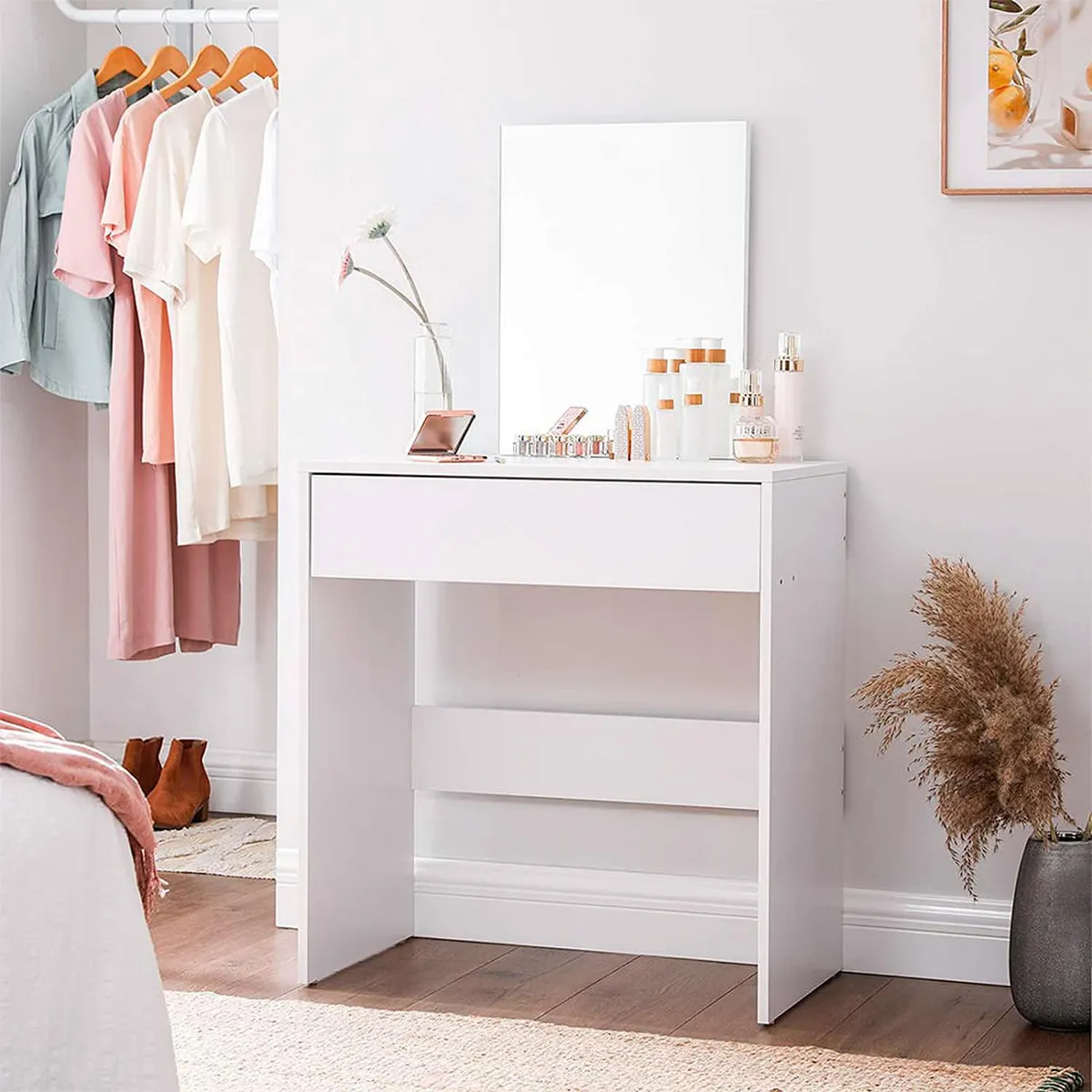 MUEBLES CRISOSTOMO - Tocador de Maquillaje Blanco 70cm