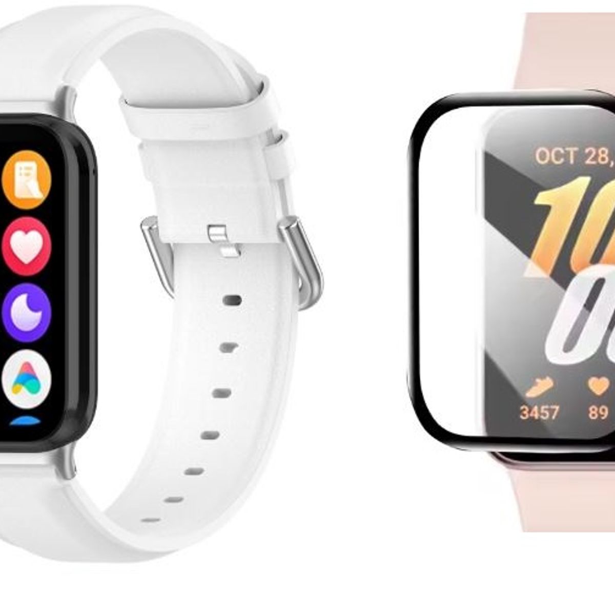 GENERICO - Correa compatible de cuero Smart Band 9 Pro 8 Pro para Xiaomi