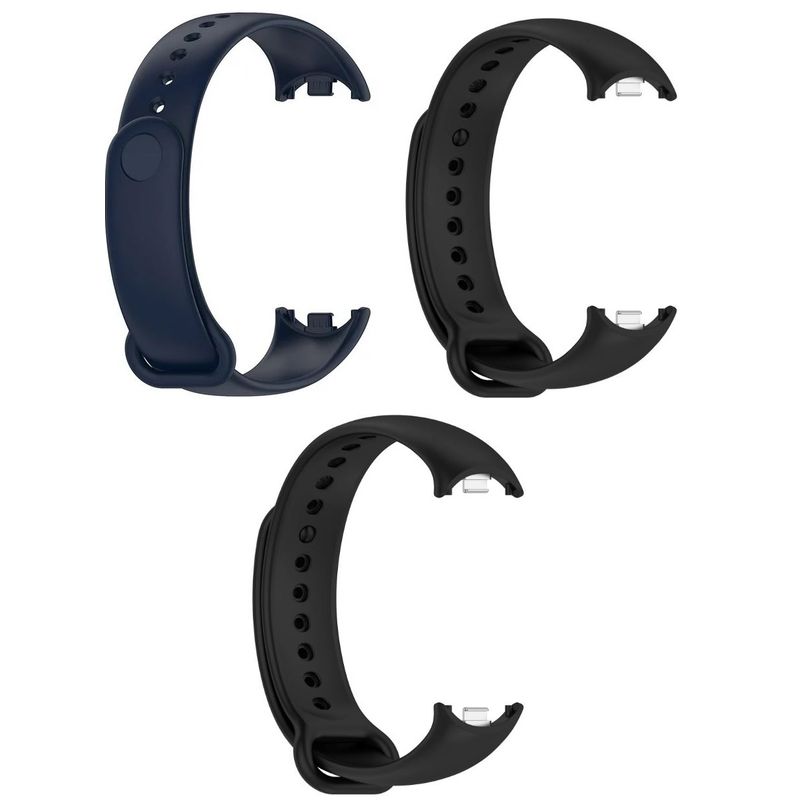 GENERICO - Correa Silicona Xiaomi Mi Band 8, 9, 10 x 3 UNIDADES
