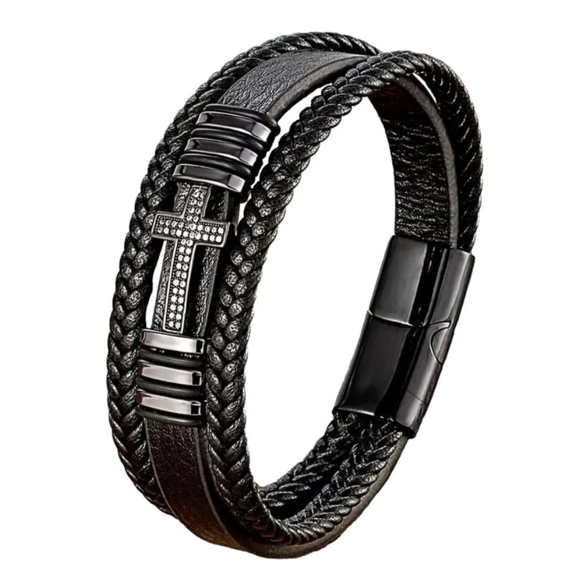 ARMUZ - Pulsera de cuero - CRUZ