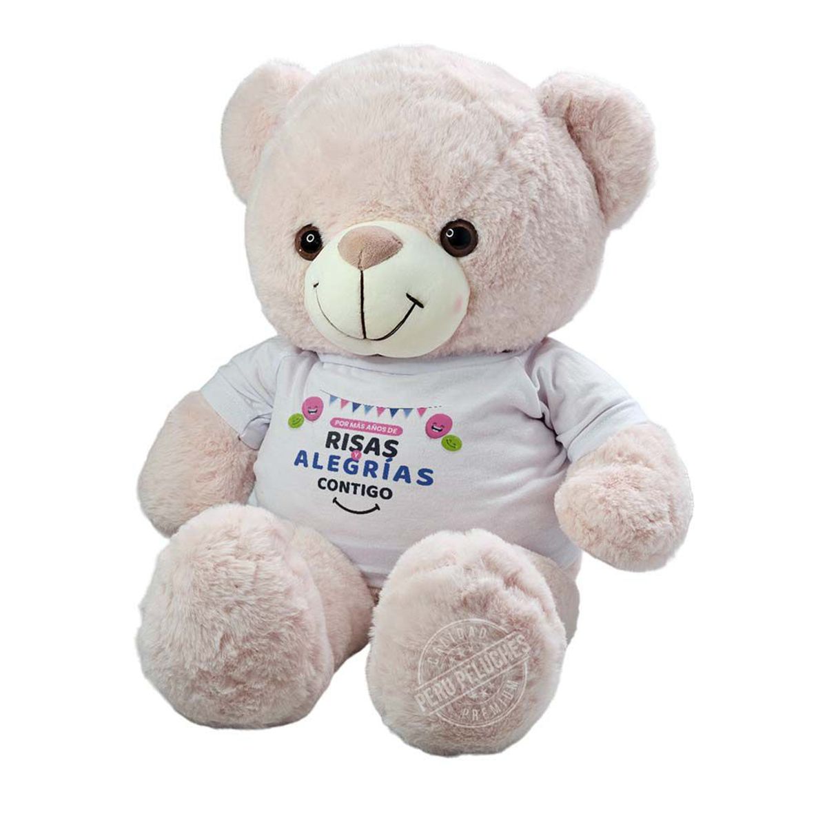 GENERICO - PEUR PELUCHES - OSO CUMPLEAÑOS RISAS Y ALEGRIAS