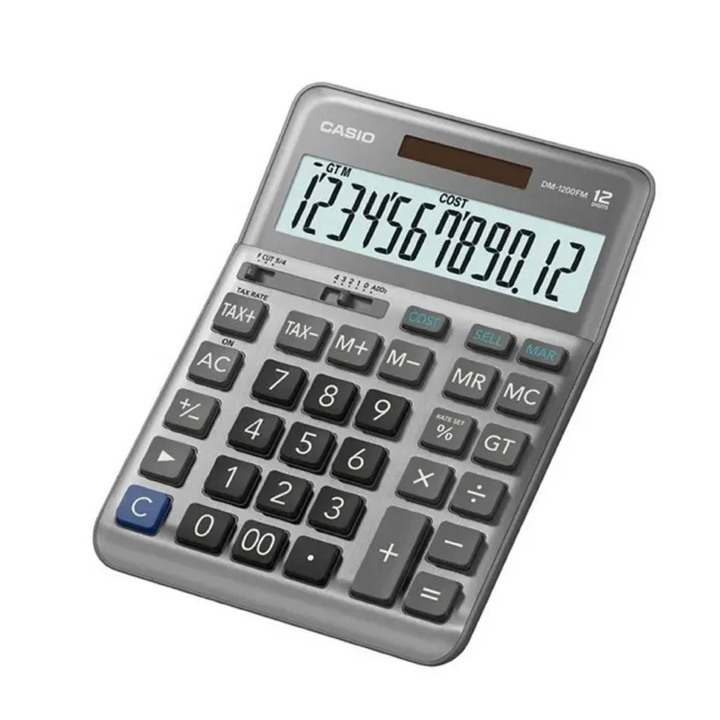 CASIO - Calculadora de Escritorio Casio DM-1200FM-W-DP
