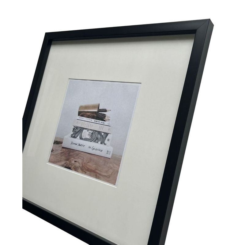 DECOMOA - Marco oversize para foto cuadrado negro 42x42 cm - 20x20 cm