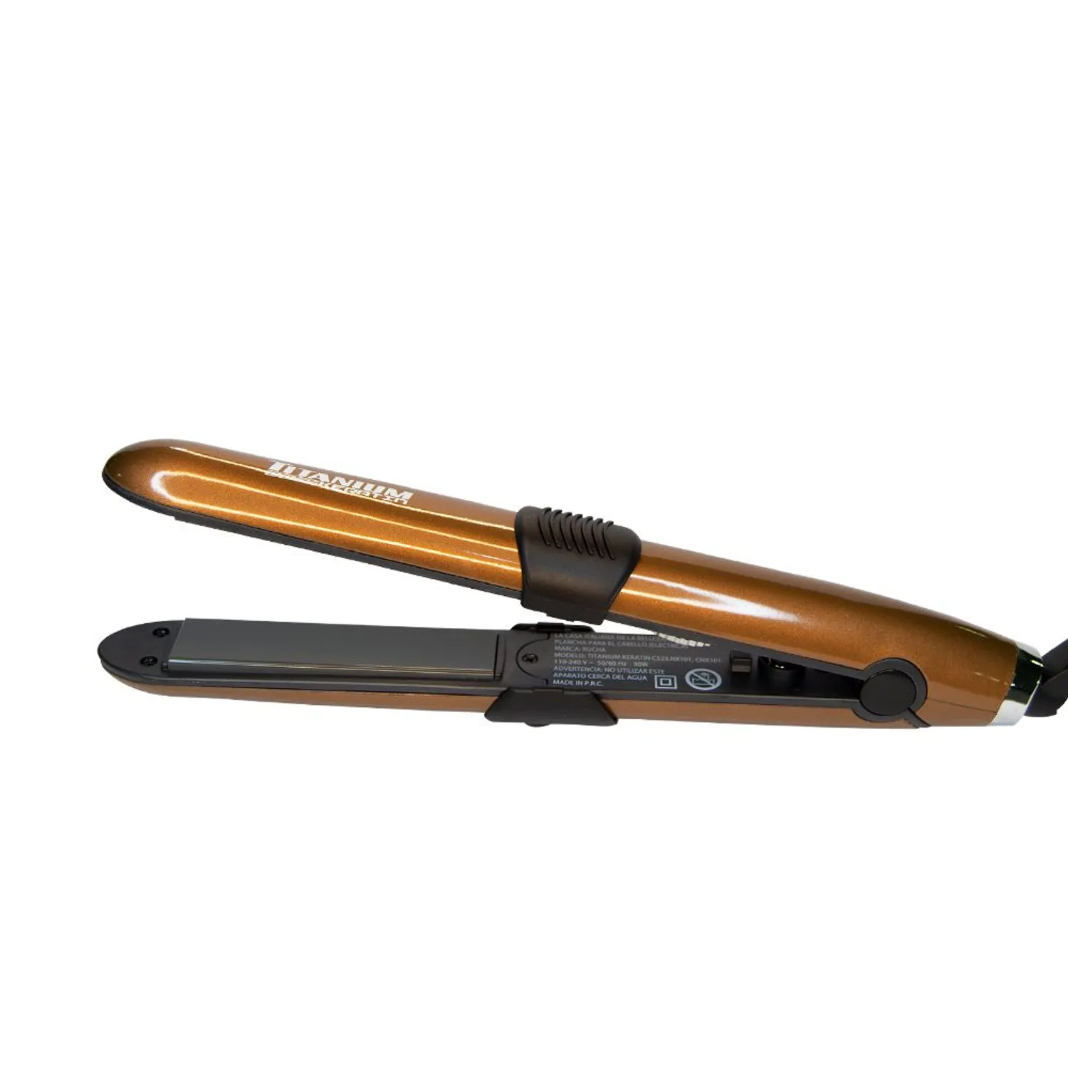 Pelo Rucha Plancha Titanium Plancha Titanium Keratin Cobre 450º