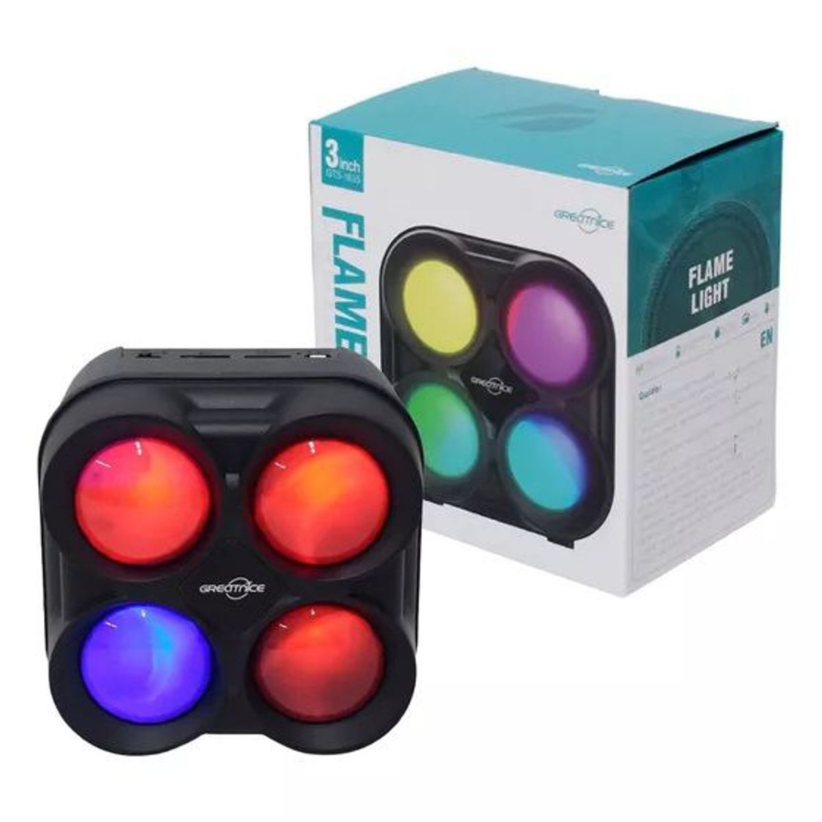 GENERICO - PARLANTE INALÁMBRICO GTS-1835 BLUETOOTH LUZ LED C