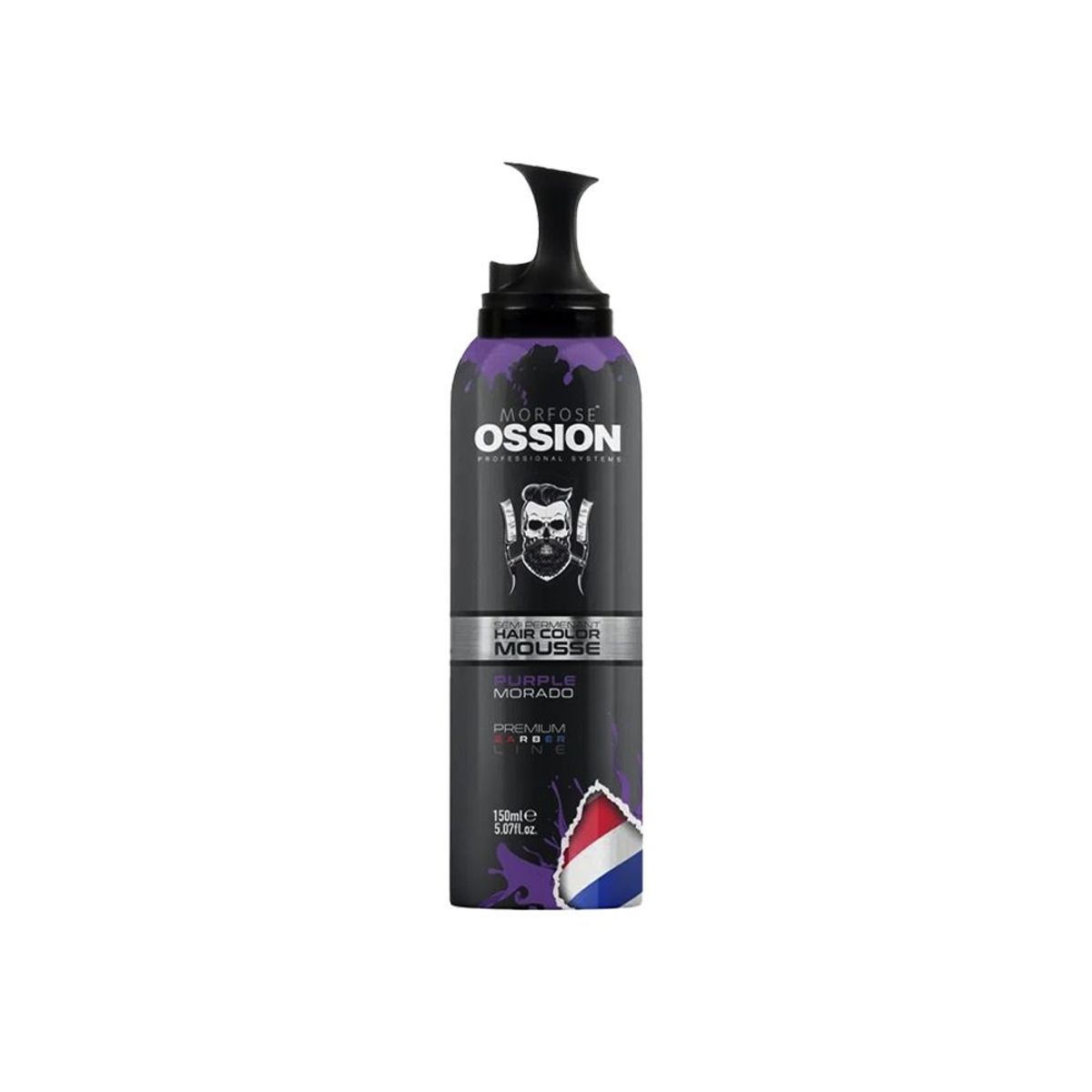 OSSION - Tinte Fantasía Semipermanente en Espuma PURPLE 150ml OSSION