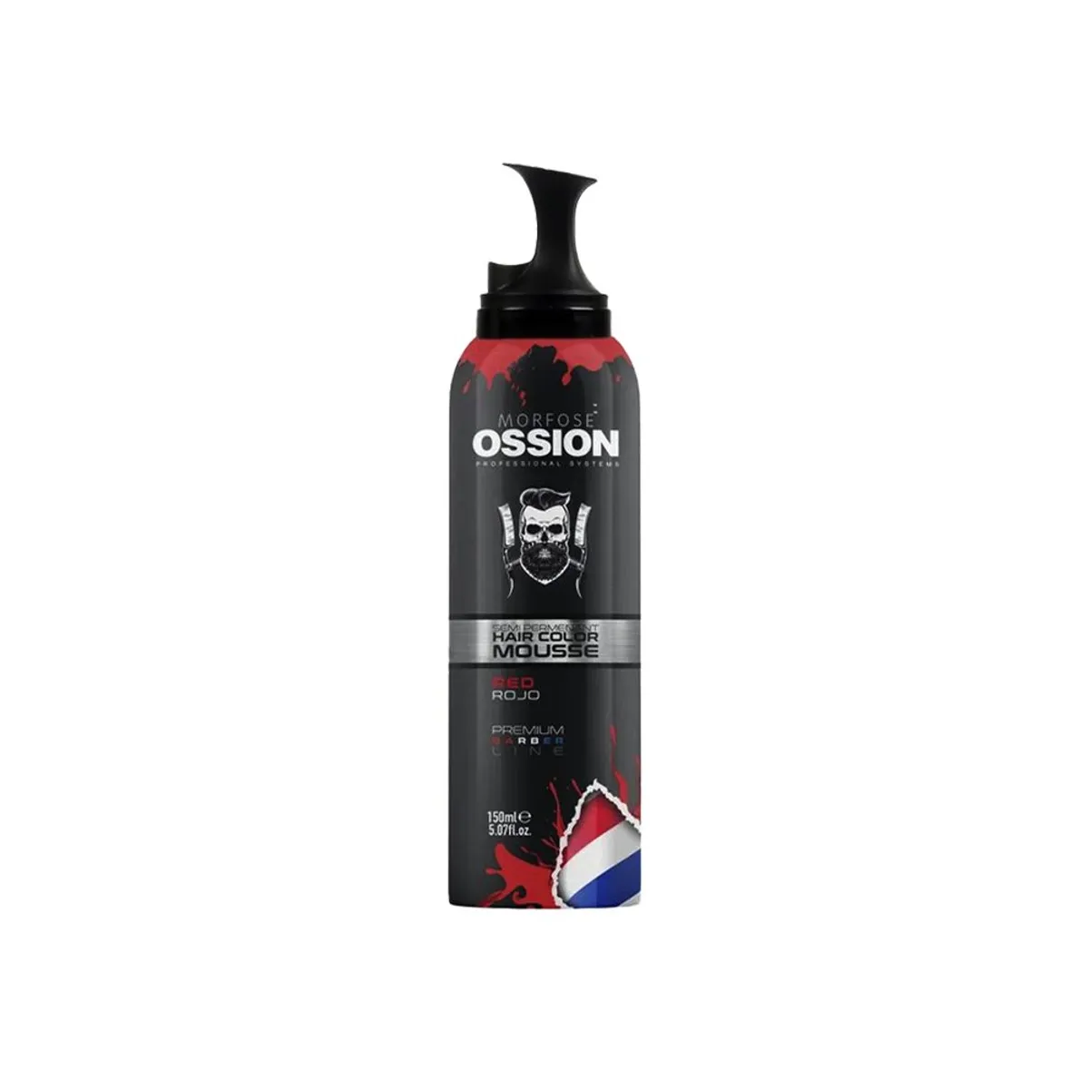 OSSION - Tinte Fantasía Semipermanente en Espuma RED 150ml OSSION