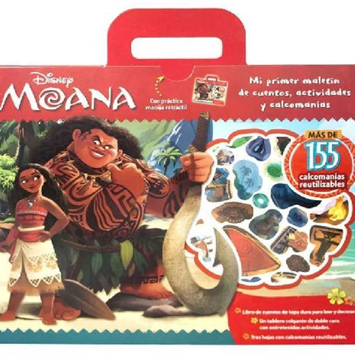 GENERICO - Disney Moana  Maletín de Actividades y Calcamonías
