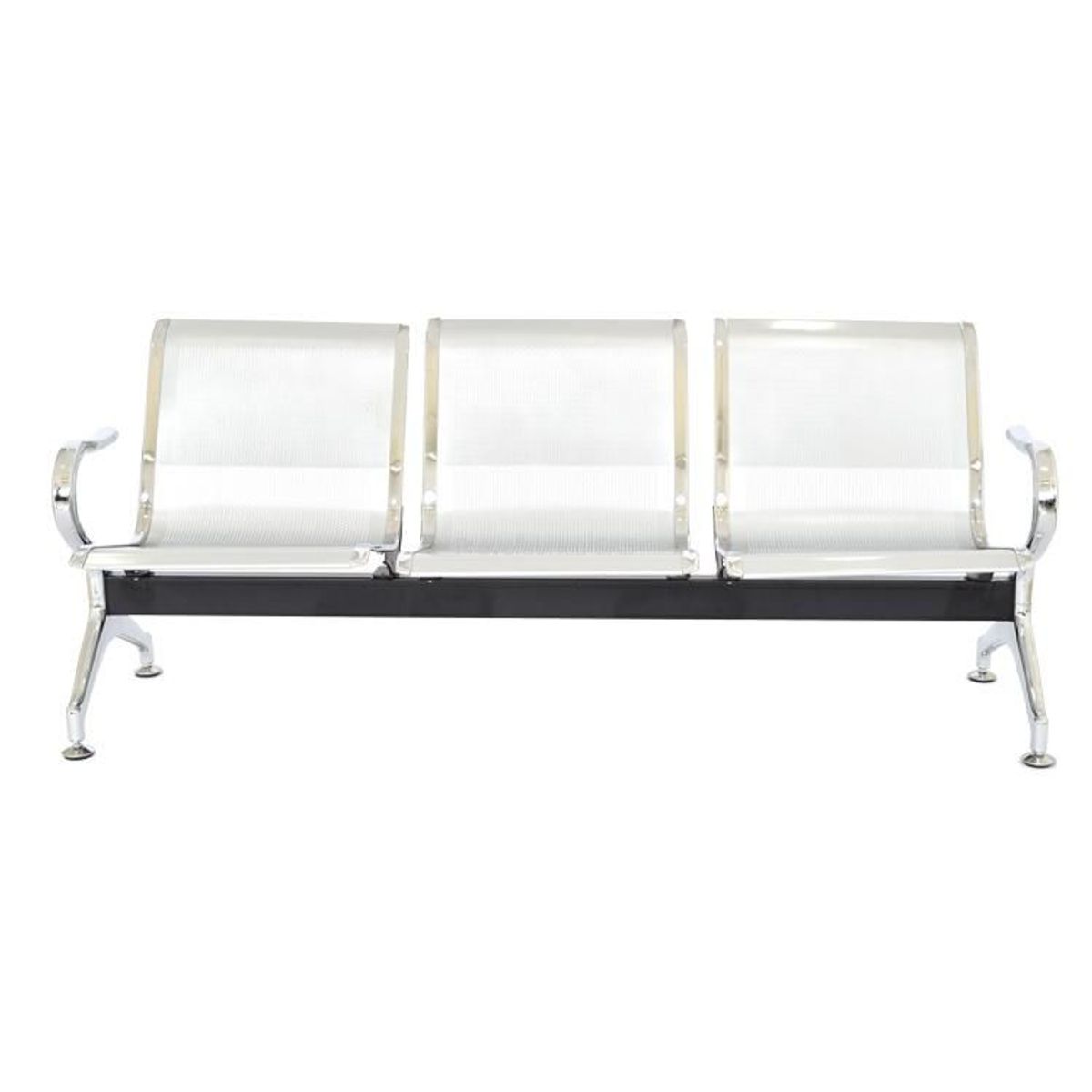 OFIDEAS - Butaca De Espera Blanco 3 Cuerpos-Tandem Aeropuerto Ofideas