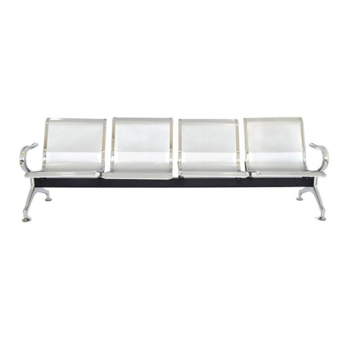 OFIDEAS - Butaca De Espera Blanco 4 Cuerpos-Tandem Aeropuerto Ofideas