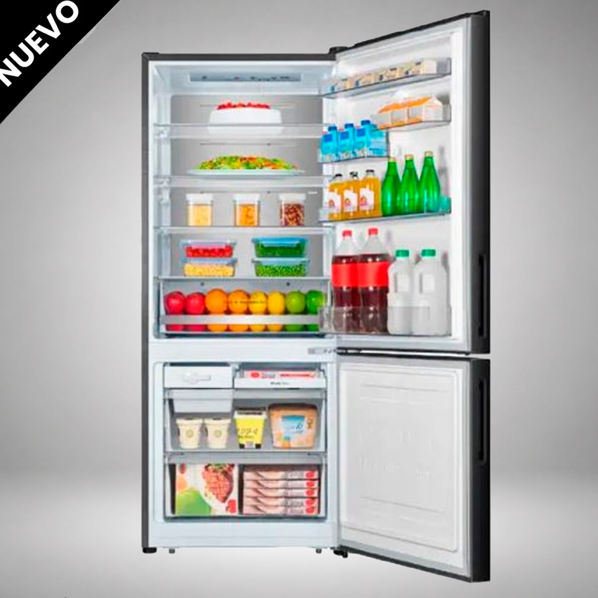 INDURAMA - Refrigeradora Indurama 404 Lt No Frost RI-698N Negro