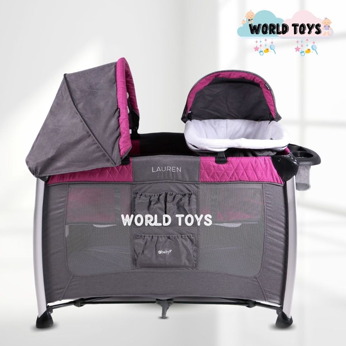 EBABY - Cuna Corral de Lujo «MALASIA» Edición Limitada Pink