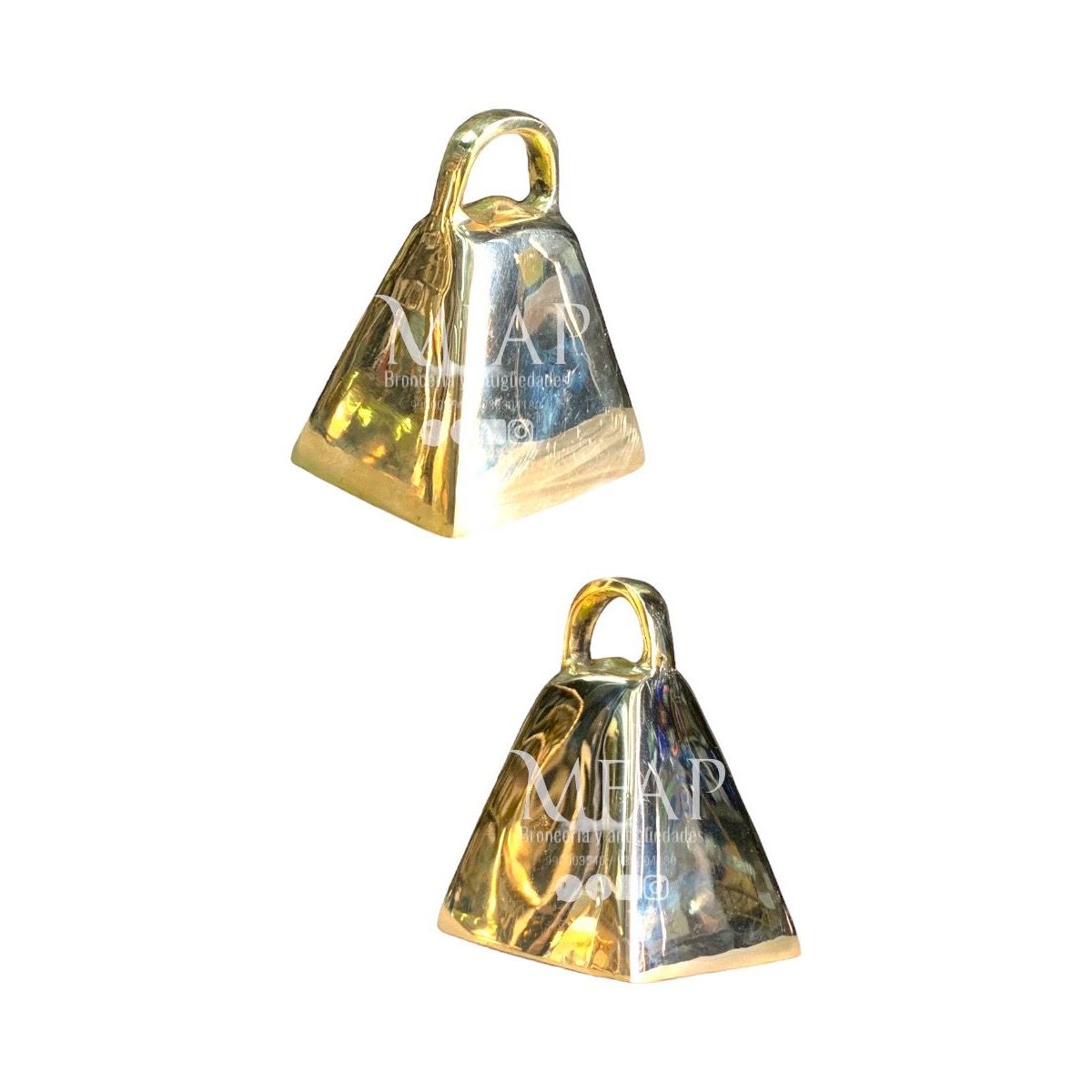 MFAP BRONCERIA Y ANTIGUEDADES - cencerro mediano en bronce