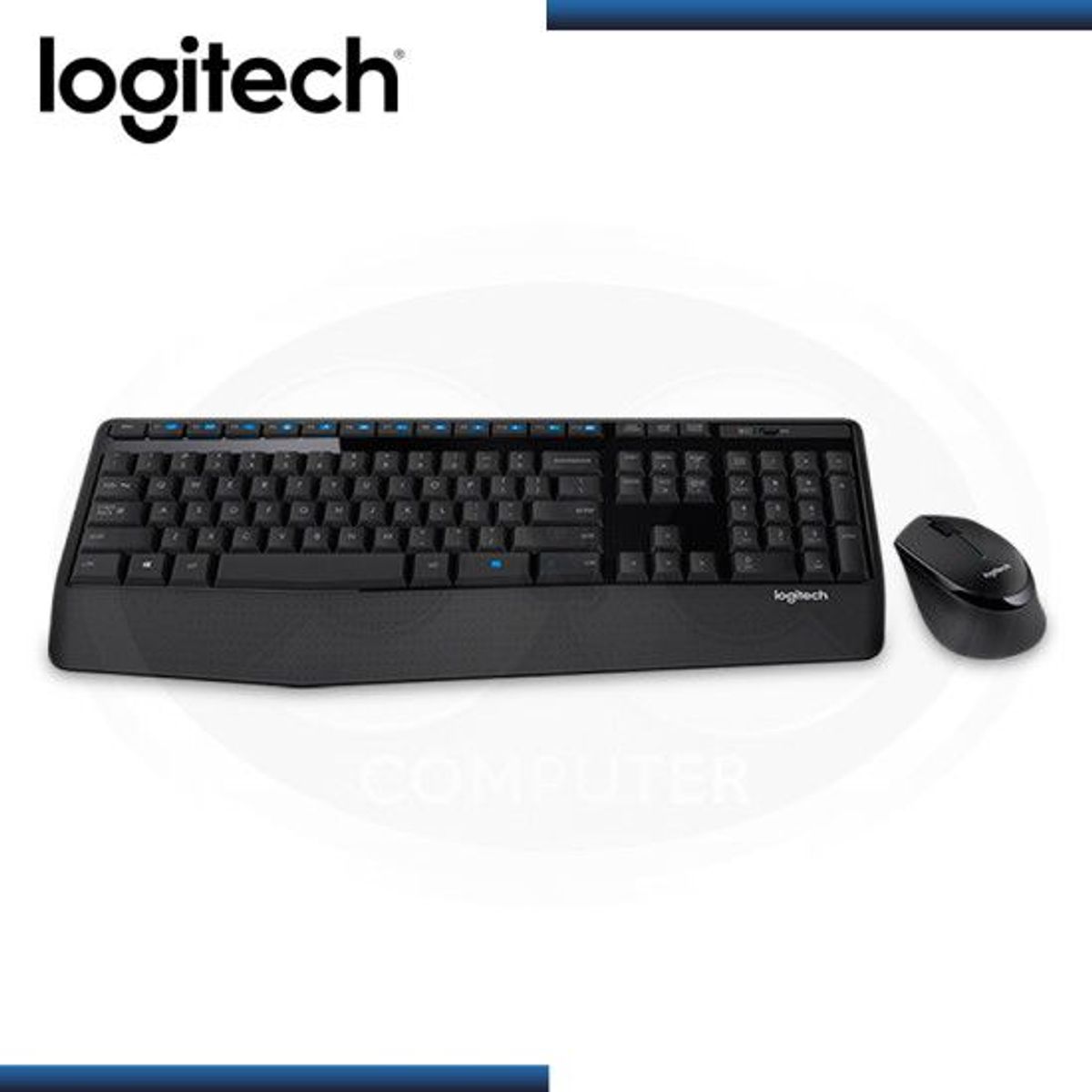 LOGITECH - TECLADO LOGITECH + MOUSE MK345 WIRELESS USB SP BLACK