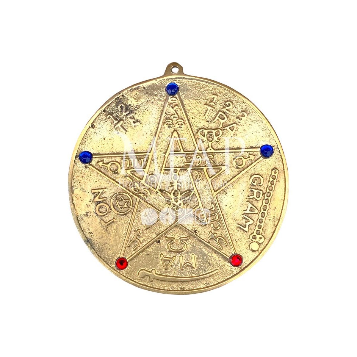 MFAP BRONCERIA Y ANTIGUEDADES - pentagrama grande en bronce