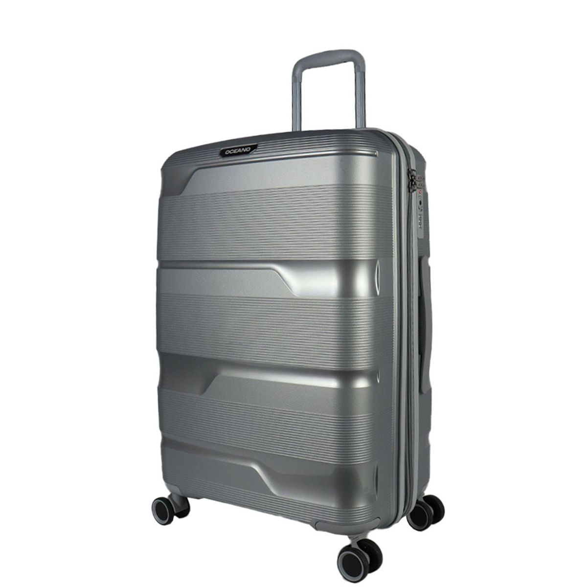 OCEANO - Maleta Oceano Boston Plata Mediana