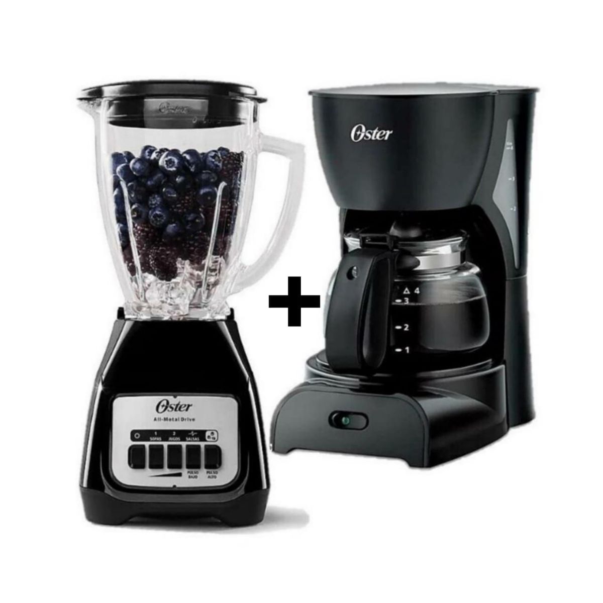OSTER - COMBO OSTER CAFETERA 4 TAZAS + LICUADORA BPB