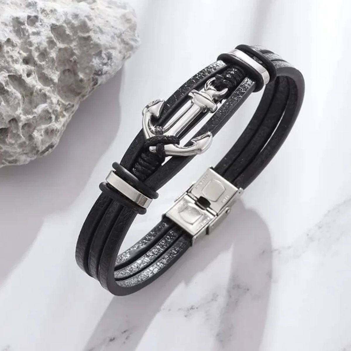 ARMUZ - Pulsera de Cuero - NÁUTICA