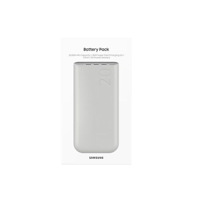 SAMSUNG - Power Bank 20000mAh Samsung 45W Super Carga Rápida - Beige