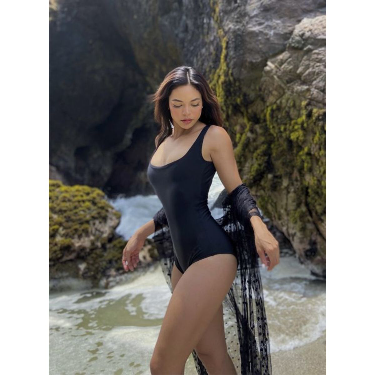 SOLARY - Ropa de Baño Básico Negro