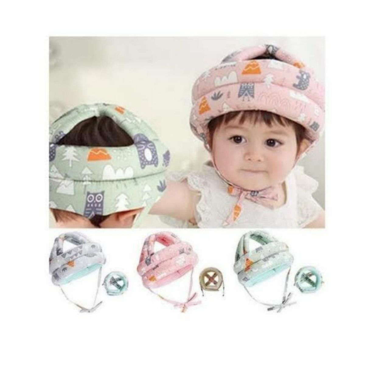 GENERICO - GORRO ANTIGOLPES PARA BEBÉ NIÑO