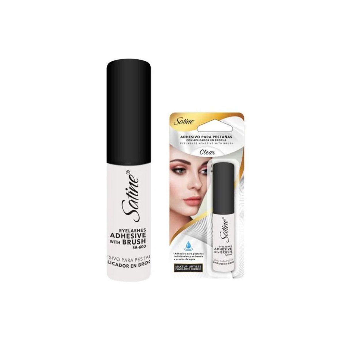 SATINE - Pegamento para Pestañas Waterproof Transparente 5gr SATINE