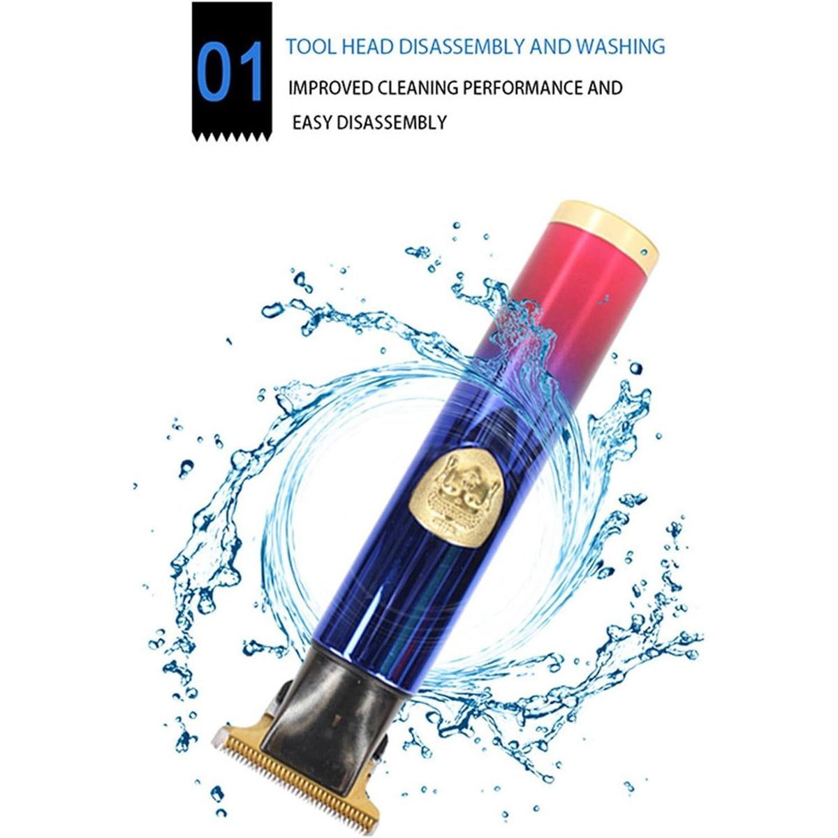 GENERICO - Cortapelos inalámbrico Recortadora de barba en relieve recargable