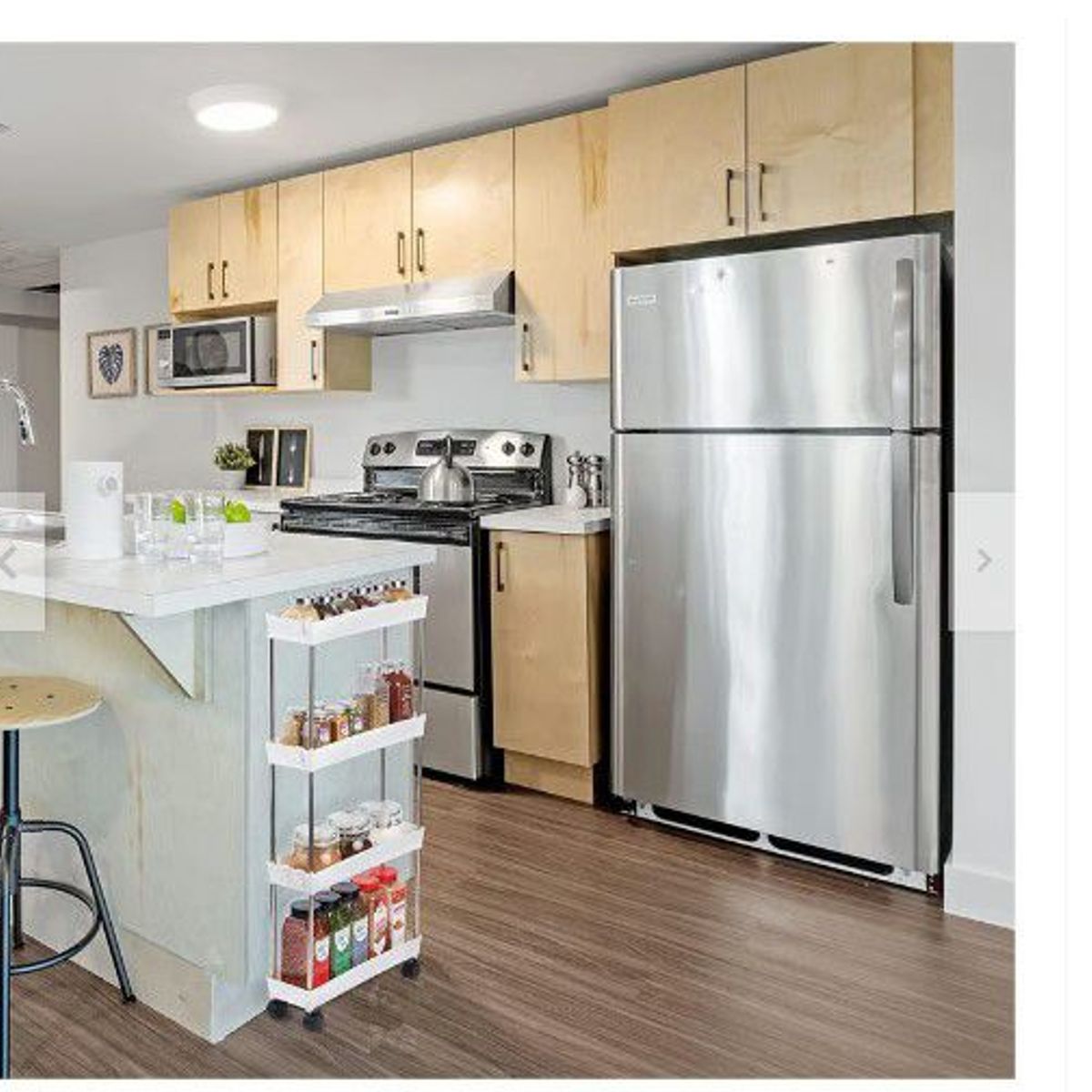 GENERICO - Organizador de cocina carrito multifuncional lineal ahorra espacio