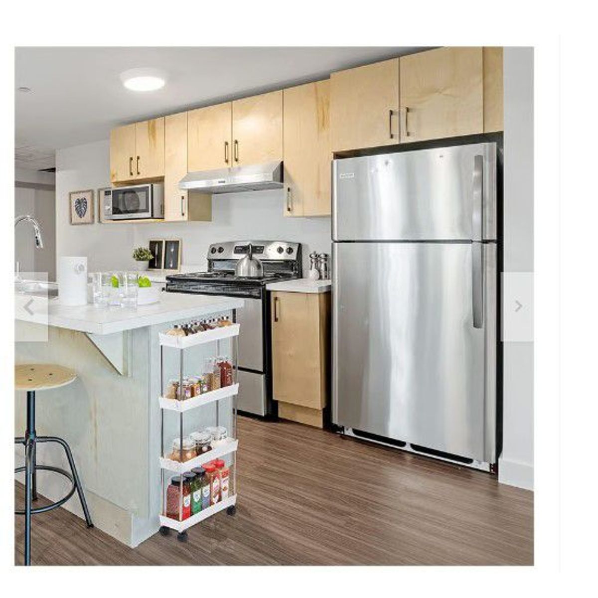 GENERICO - Organizador de cocina carrito multifuncional lineal ahorra espacio