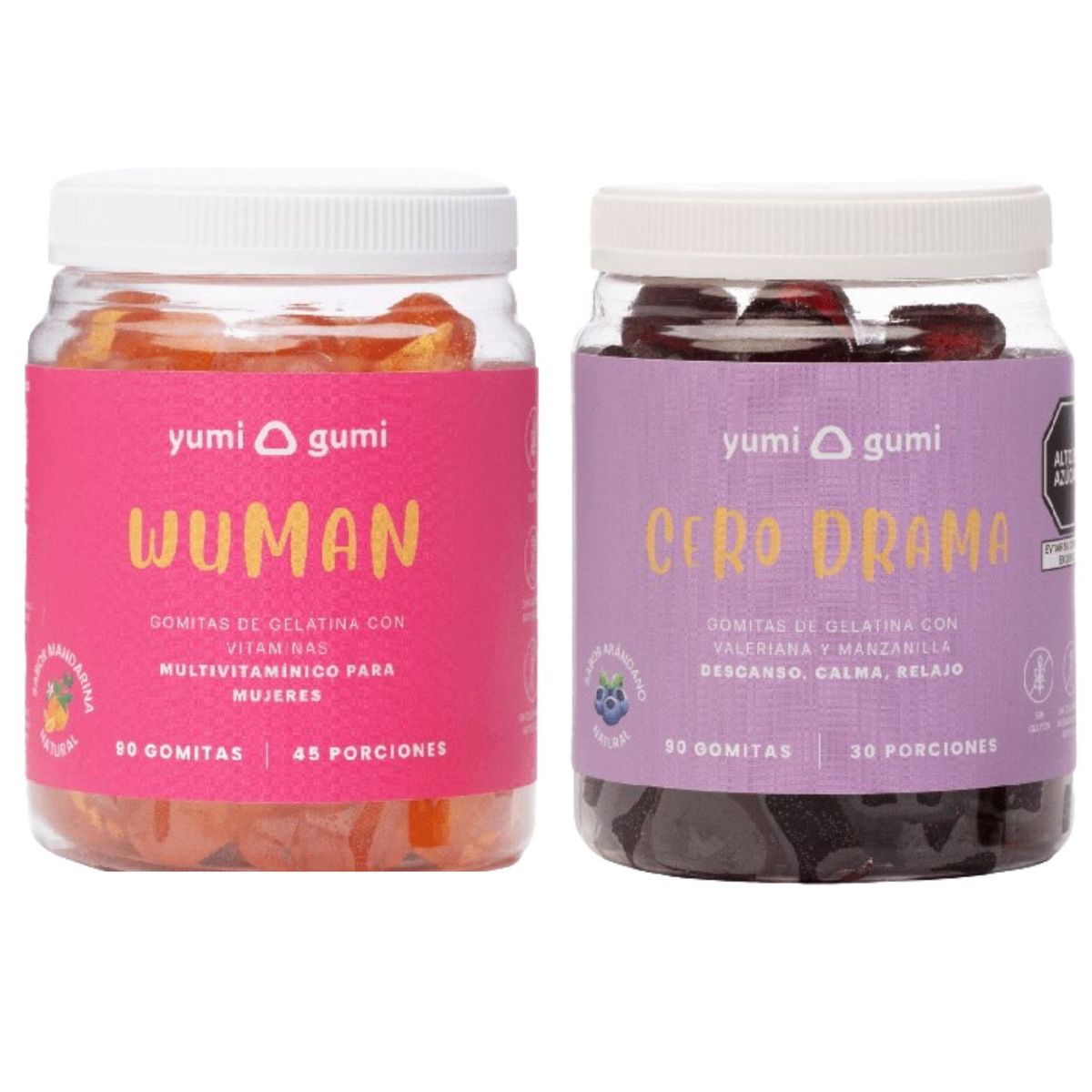 YUMI GUMI - Pack Wuman + Cero Drama Gomitas Yumi Gumi 90 Und Arándano