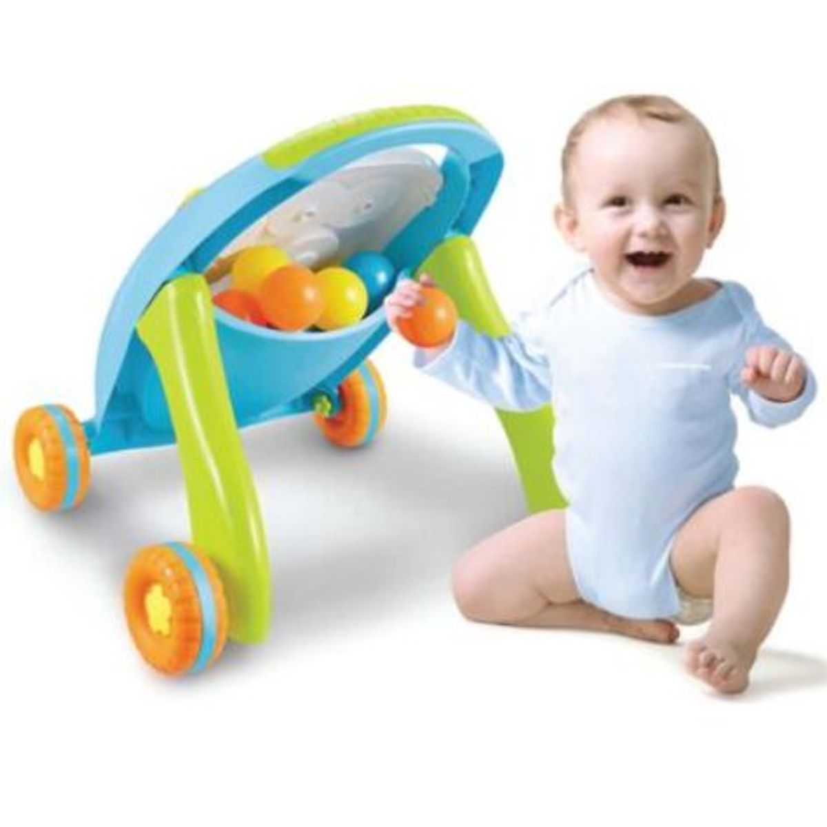 GENERICO - Caminador y Andadera Musical para Bebé en Color Celeste
