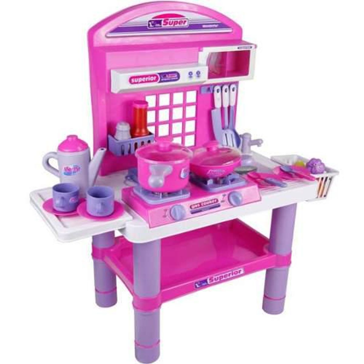 GENERICO - SET JUEGO DE COCINA KITCHEN PARA NIÑAS 28 PIEZAS