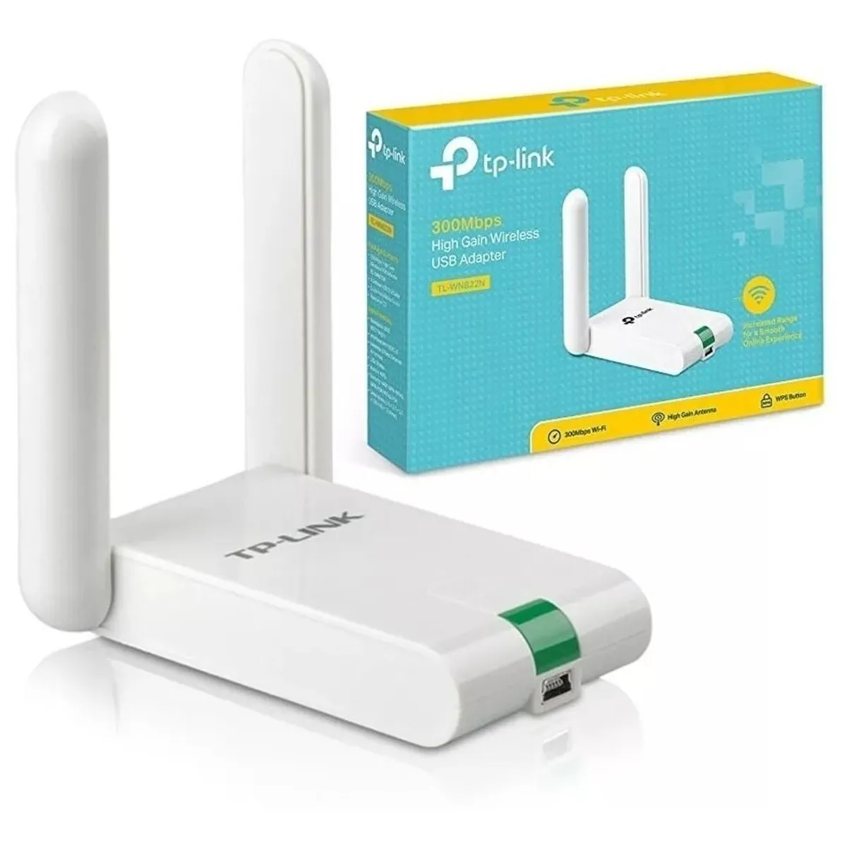 TP LINK - Adaptador USB Tp-Link Inalámbrico 300Mbps TL-WN822N