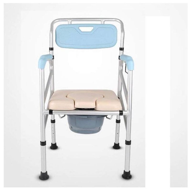 GENERICO - Silla Sanitaria Acolchado Baño Portátil Aluminio