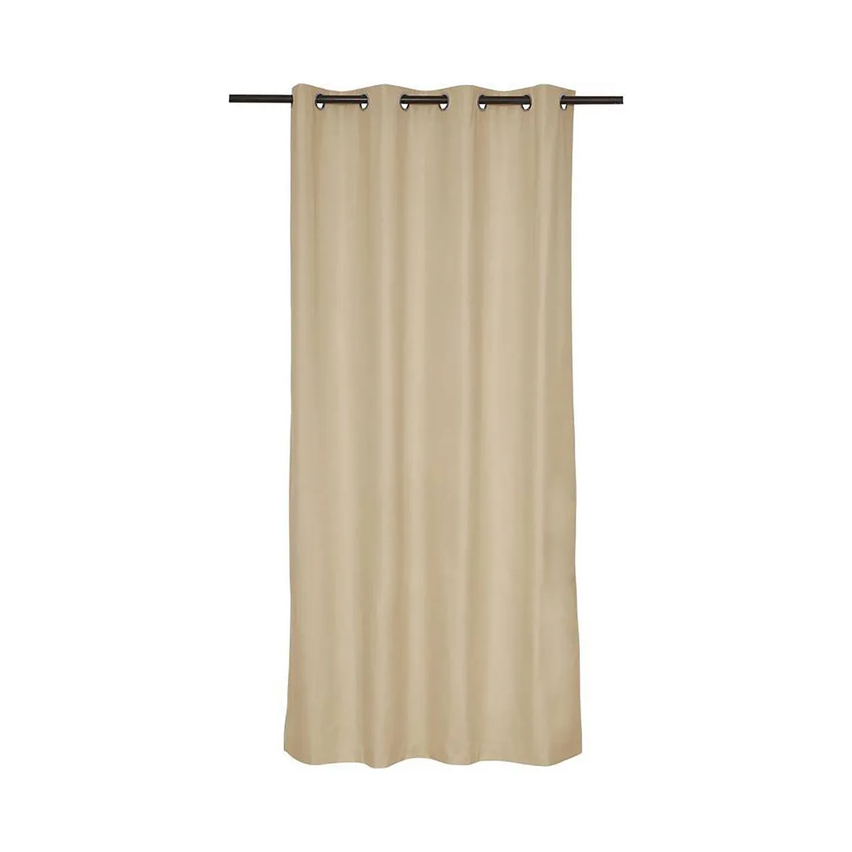 GENERICO - Cortina Blackout 100% Lino Textura Térmica Engomada - Marron