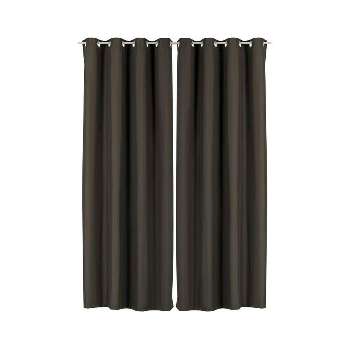 GENERICO - Cortina Blackout 100% Lino Textura Térmica Engomada - Verde