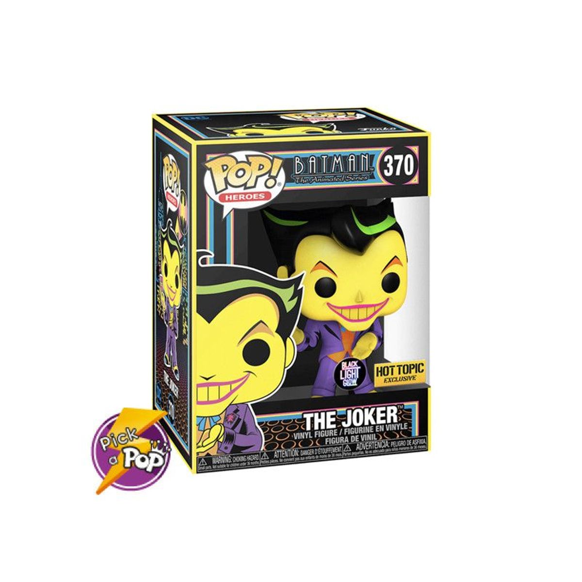FUNKO - THE JOKER BLACK LIGHT 370 EXCLUSIVO BATMAN