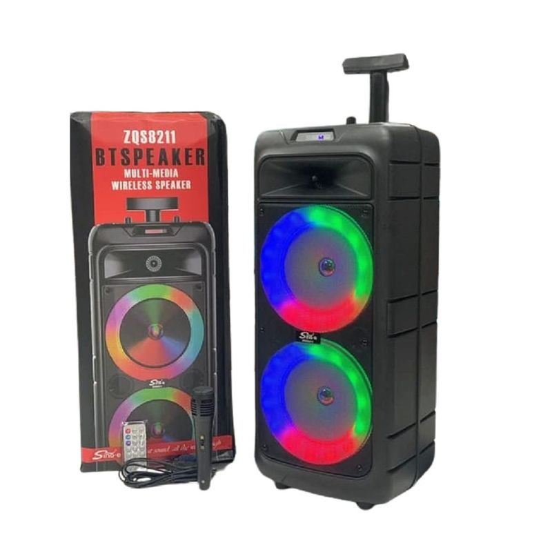 GENERICO - PARLANTE INALÁMBRICO ZQS-8211 BLUETOOTH LUZ LED