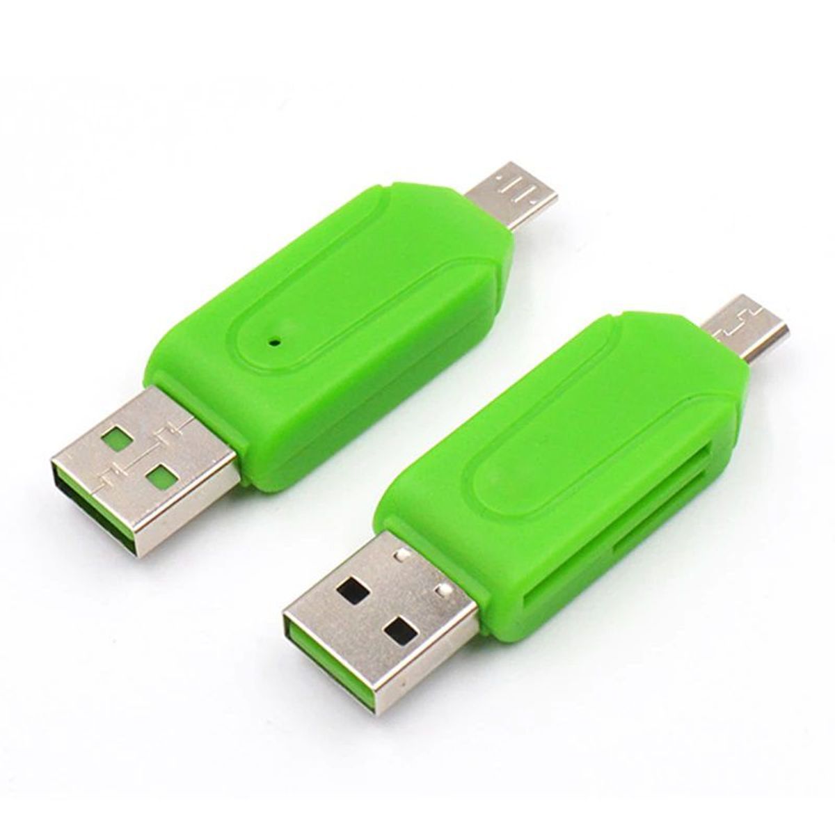 GENERICO - ADAPTADOR MICRO USB A OTG CON LECTOR DE MEMORIA MICRO SD