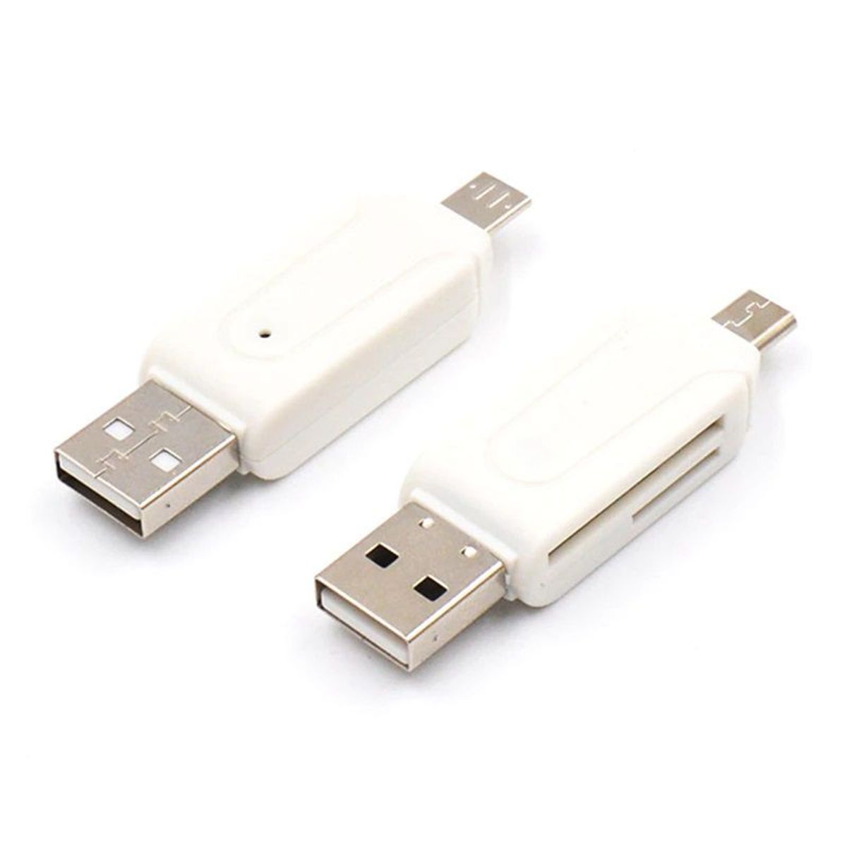 GENERICO - ADAPTADOR MICRO USB A OTG CON LECTOR DE MEMORIA MICRO SD