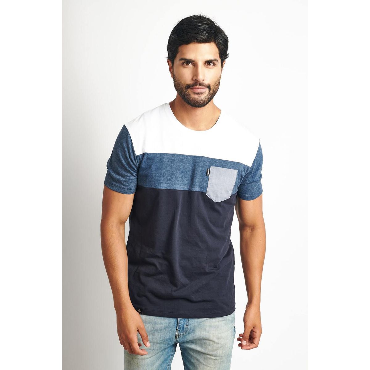 STEALTH - Polo Manga Corta Cuello Redondo Hombre Bloques Stealth