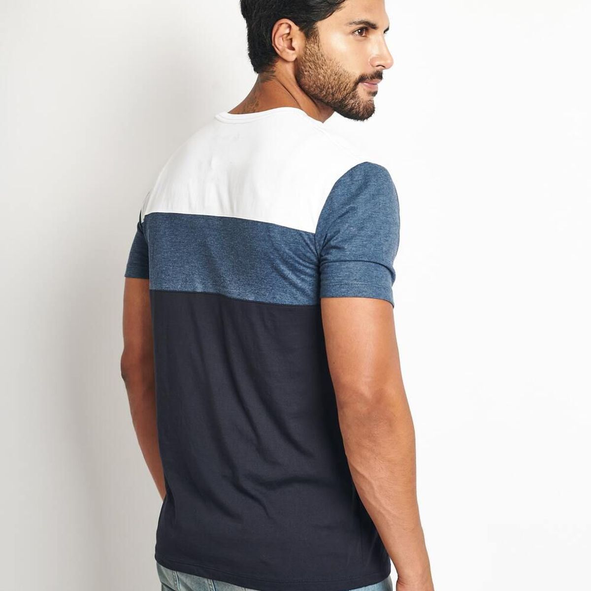 STEALTH - Polo Manga Corta Cuello Redondo Hombre Bloques Stealth