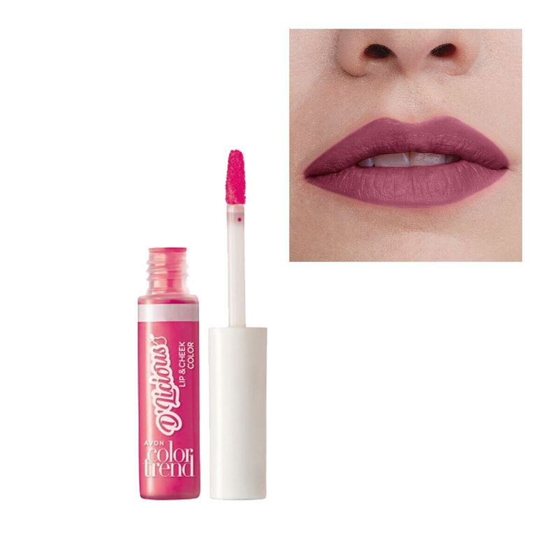 AVON - Labial Líquido Creamy Dlicious Fresh Borgoña Color Trend