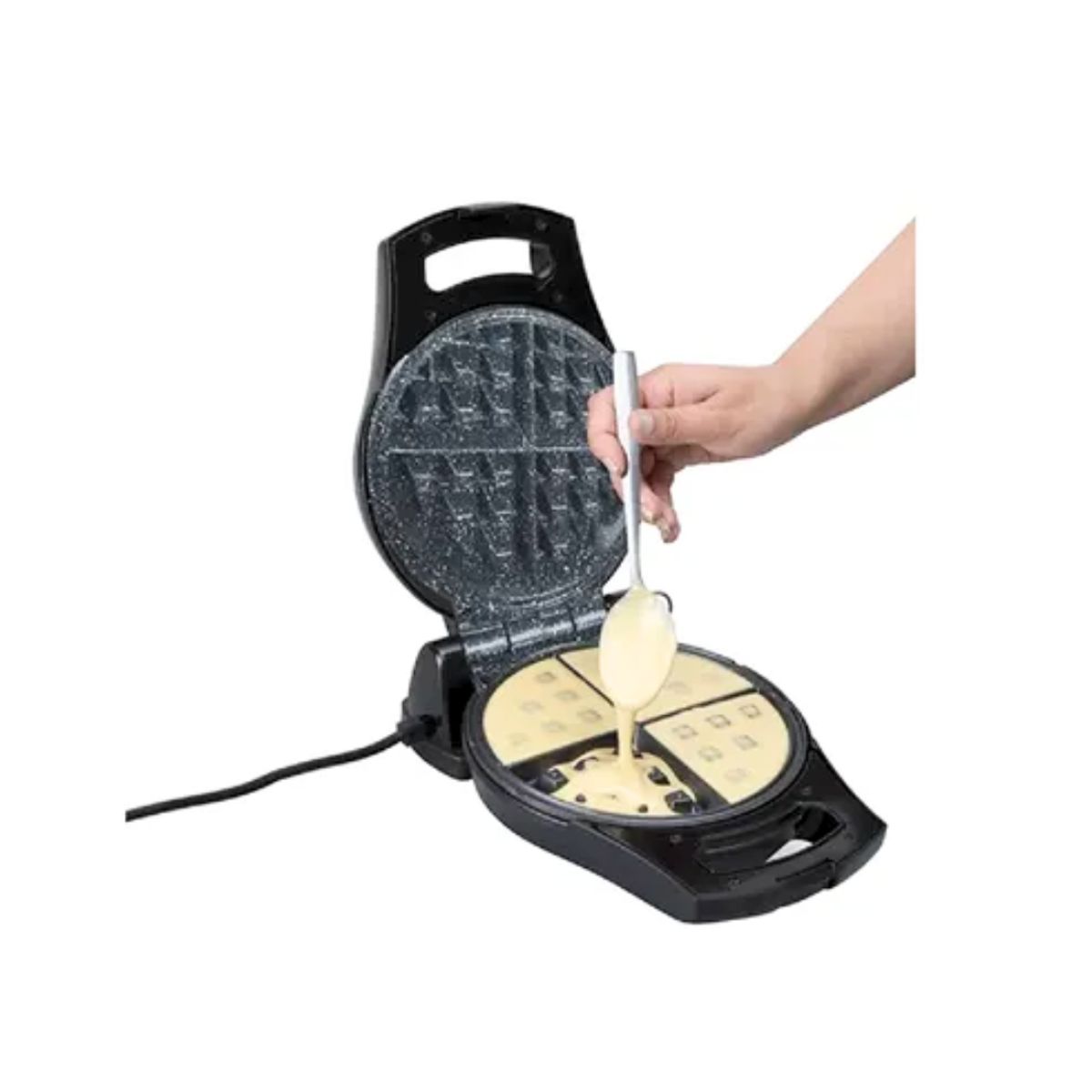 FINEZZA - Waflera Eléctrica FINEZZA Antiadherente Ultragranito de 20 cm FZ-816WR