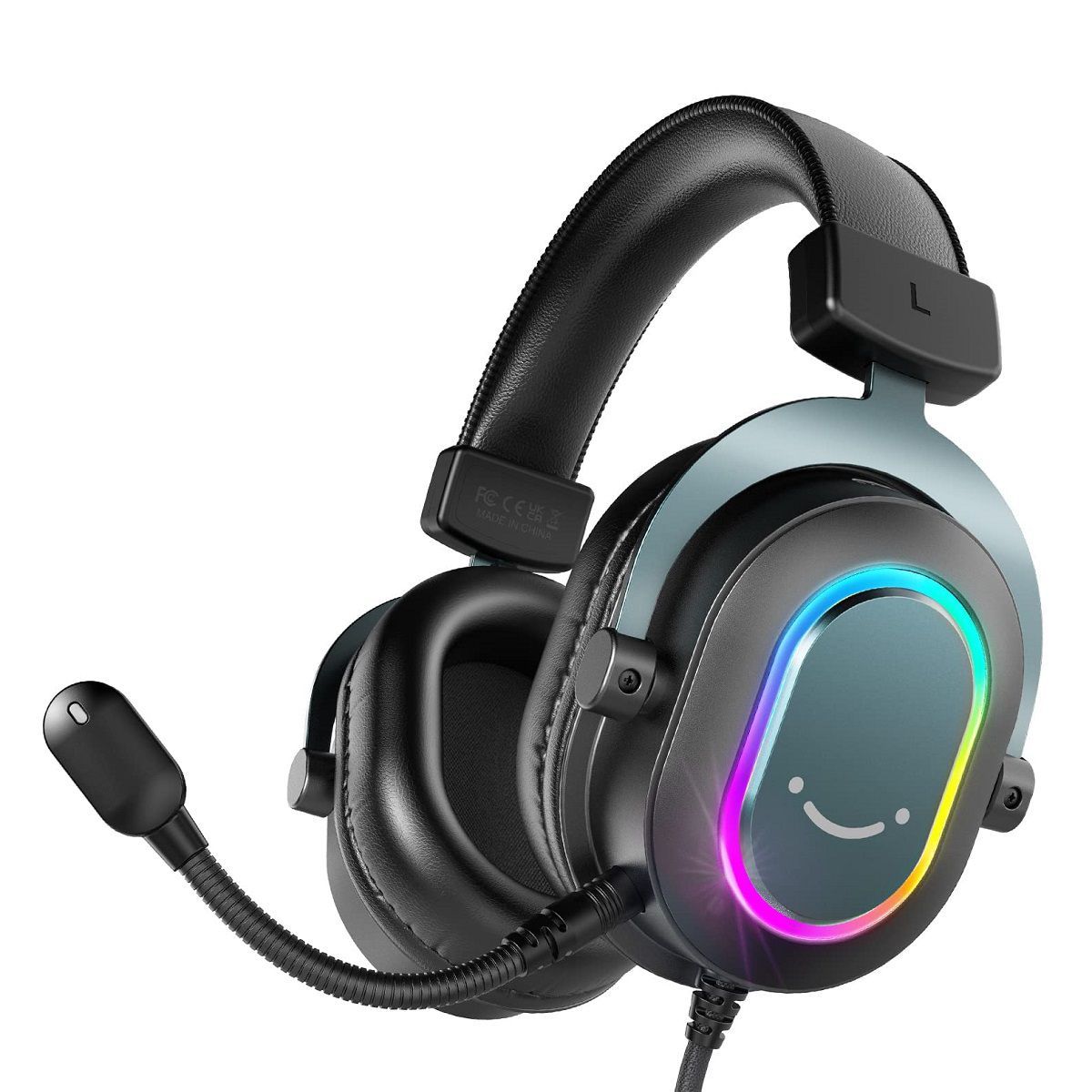 FIFINE - Fifine - Audífono Ampligame H6 RGB Sonido 7.1 - Negro