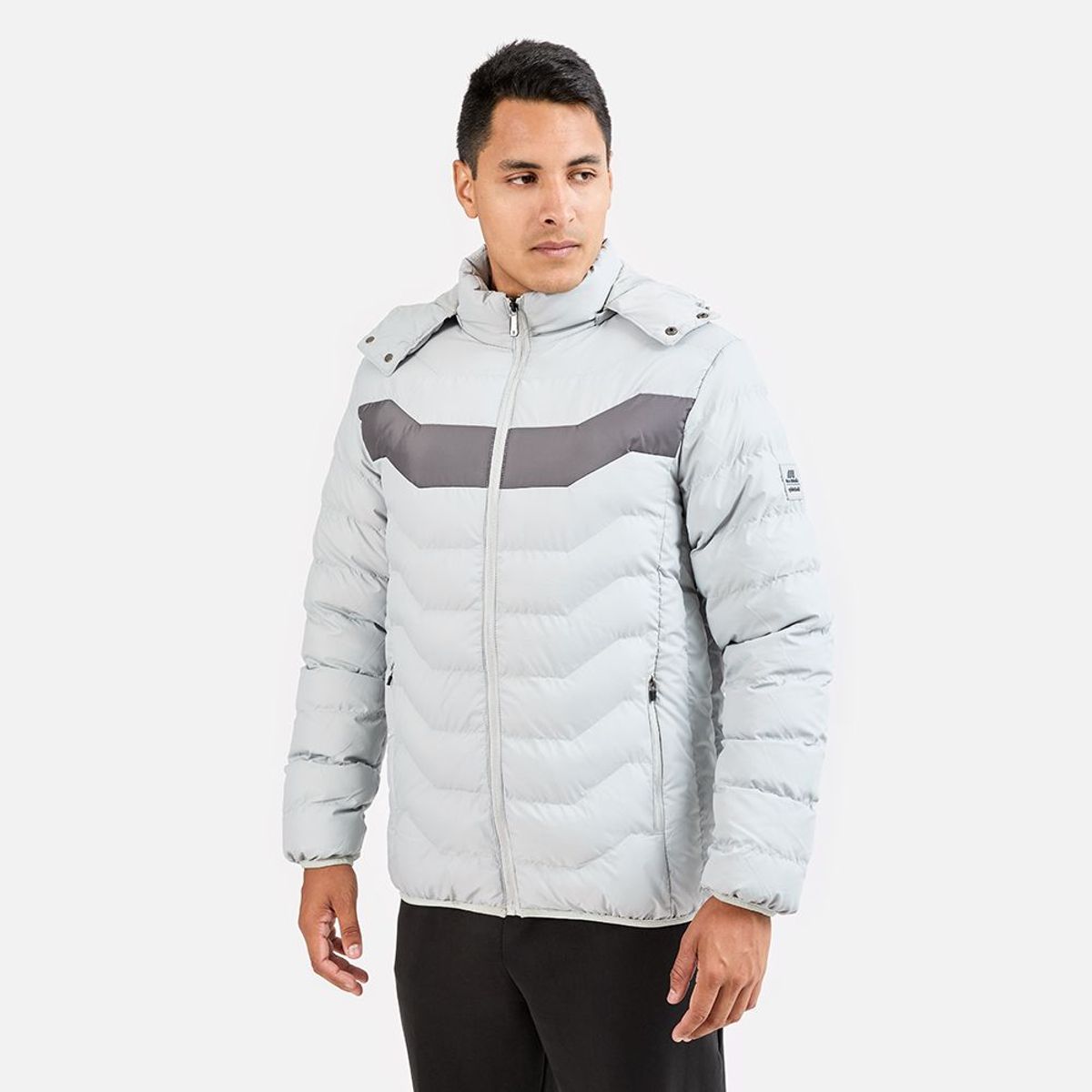 NEW ATHLETIC - CASACA NEW ATHLETIC SPIDEKNIT54 GRIS HOMBRE