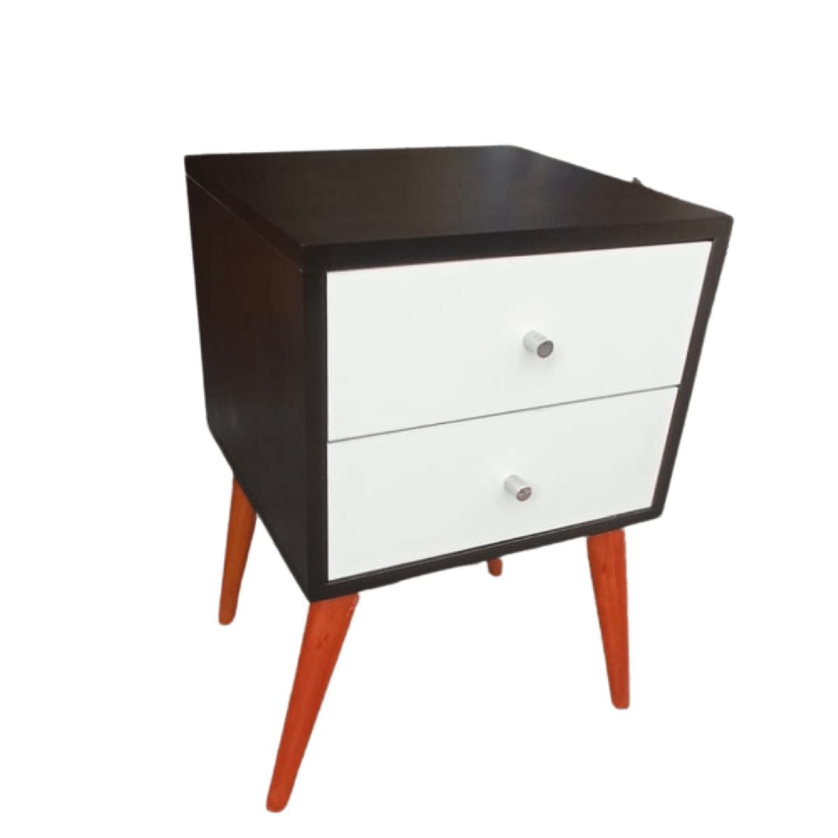 MUEBLES CRISOSTOMO - Velador Vintage Wengue Blanco