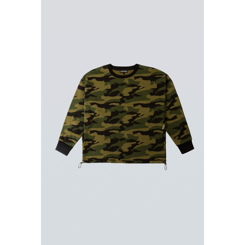 THE LOST BOYS - Hoodie Crewneck Camo Track - Verde