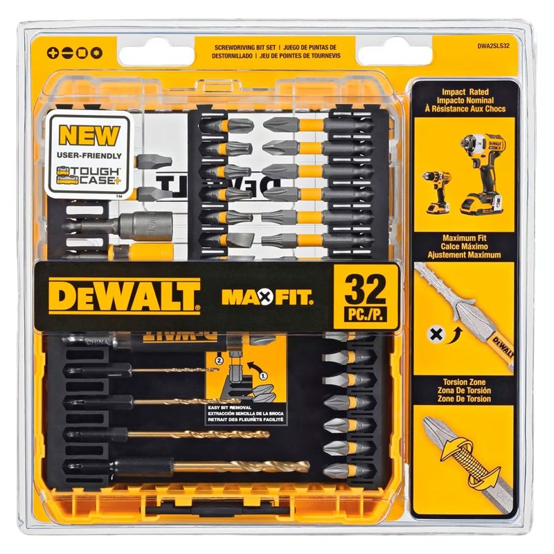 DEWALT - Set de Punta Acero MaxFit 32 Piezas Dewalt DWA2SLS32